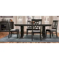 Belmore 5-pc. Dining Set in Gray / Espresso by Homelegance