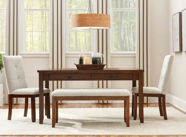 Saunders 4-pc. Dining Set With Bench