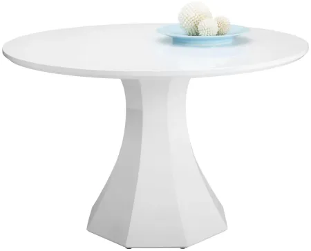 Sanara 47.5" Dining Table in White by Sunpan