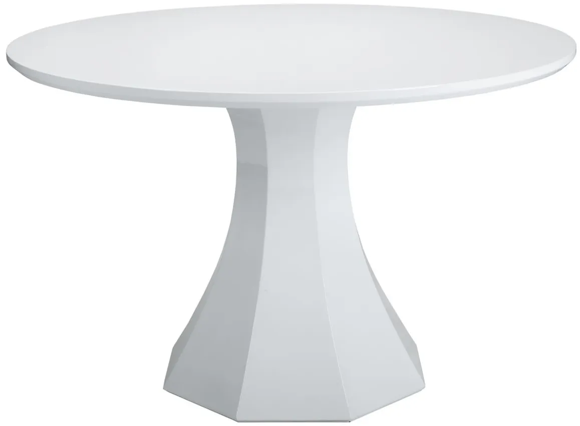 Sanara 47.5" Dining Table in White by Sunpan