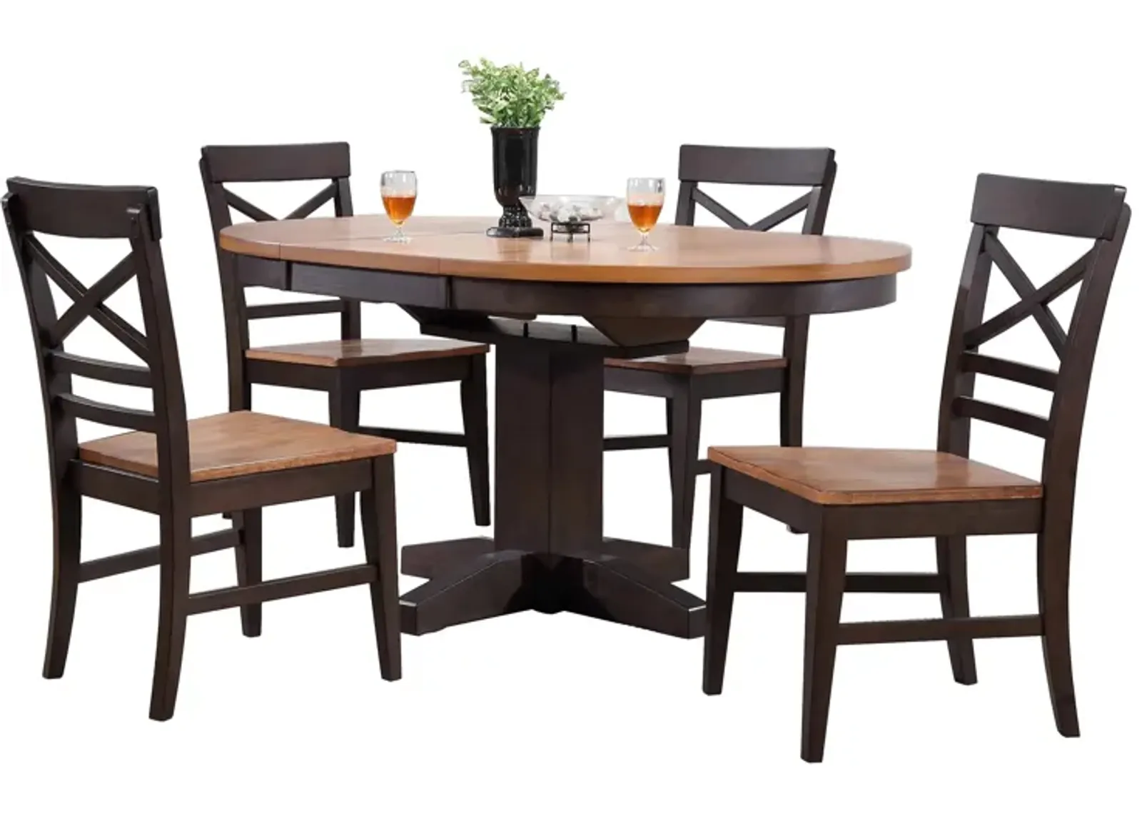 Choices 5-pc. Round Dining Set in Black by ECI