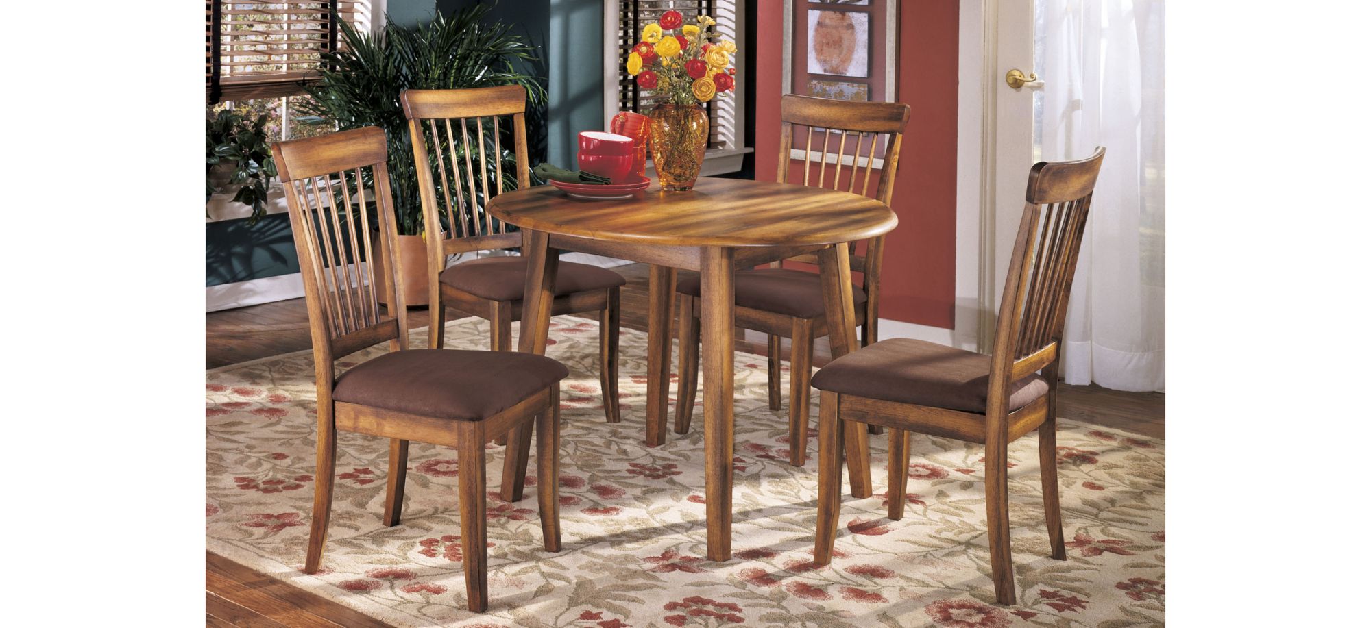 Berringer 5-pc. Dining Set in Rustic Brown by Ashley Furniture