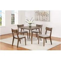 Weldon 5-PC. Dining Set in Brown by Crown Mark
