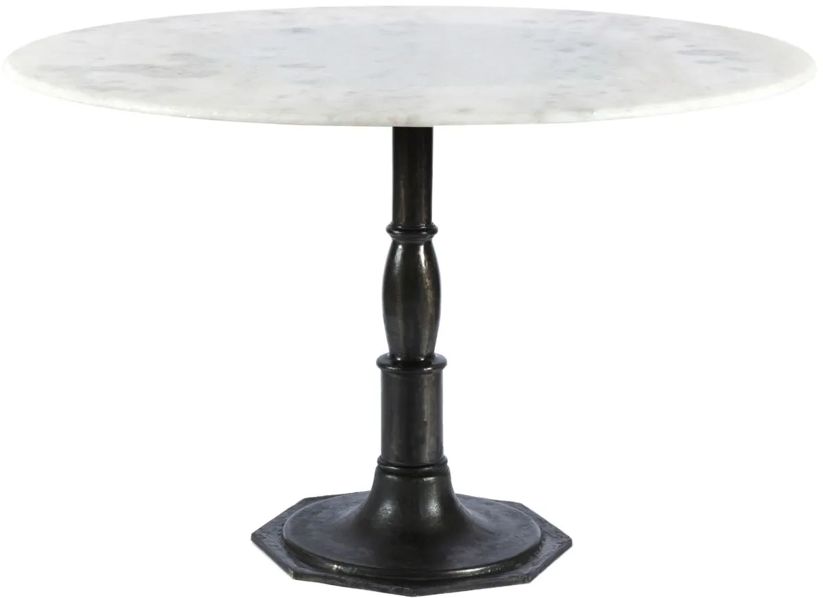 Lucy 48" Round Dining Table in Carbon Wash by Four Hands