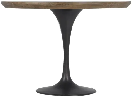 Powell 42" Round Bistro Table in Dark Rustic Black by Four Hands