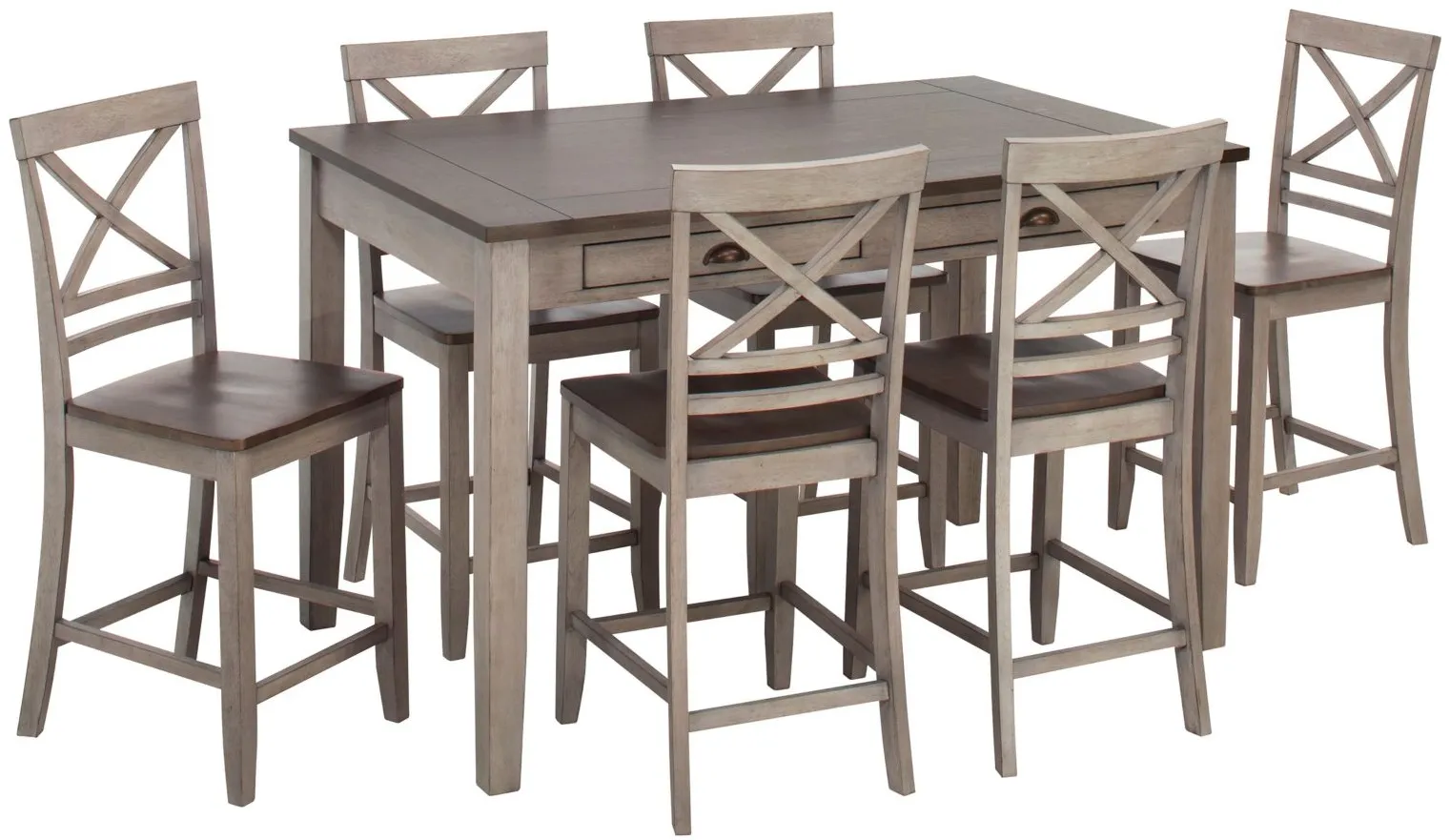 Brookleigh 7pc. CounterHeight Dining Set