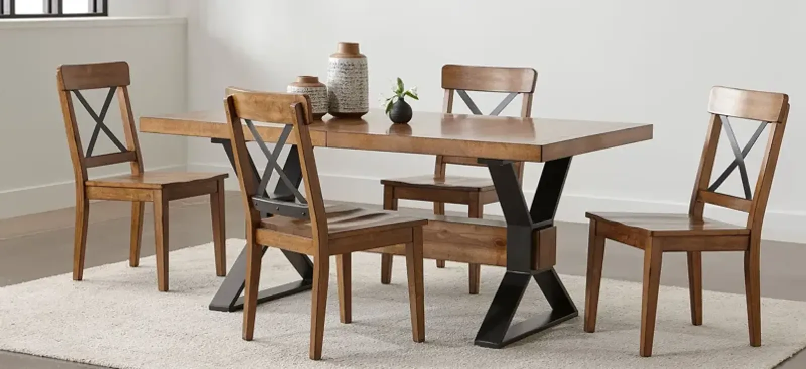 Bay Ridge 5-pc. Dining Set in Oak Light by Davis Intl.