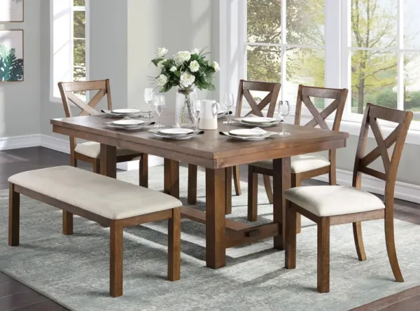 Levittown 6-pc. Dining Set W/ Bench