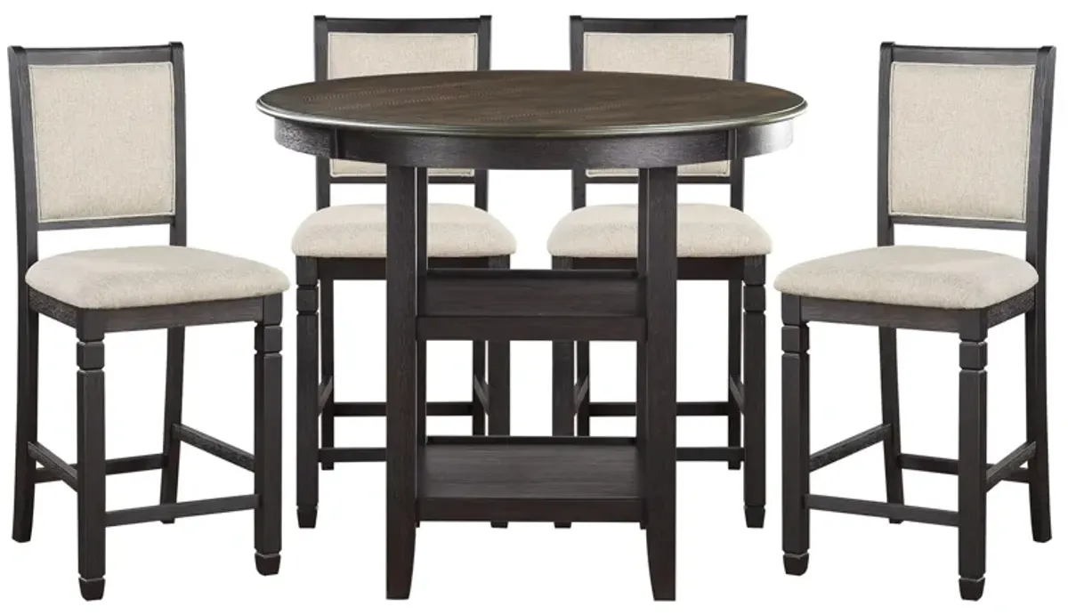 Arlana 5-pc Counter-Height Dining Set