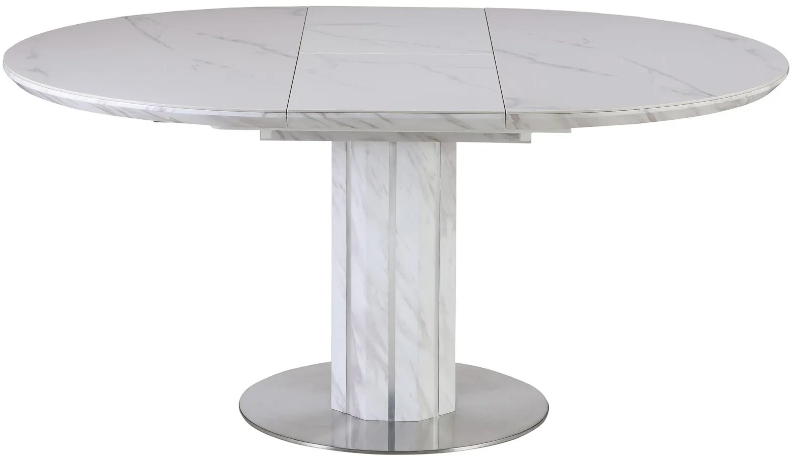 Gretchen Dining Table in White by Chintaly Imports