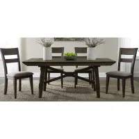 Double Bridge 5-pc. Dining Set in Dark Brown by Liberty Furniture