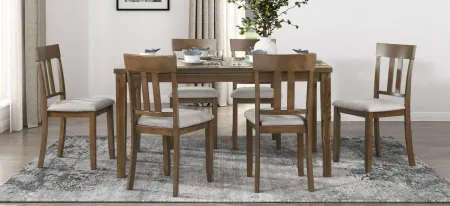 Tigard 7 Piece Dining Set in Cherry by Homelegance