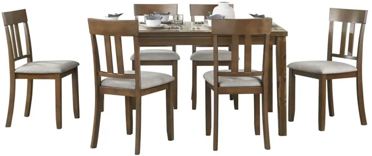 Tigard 7 Piece Dining Set in Cherry by Homelegance