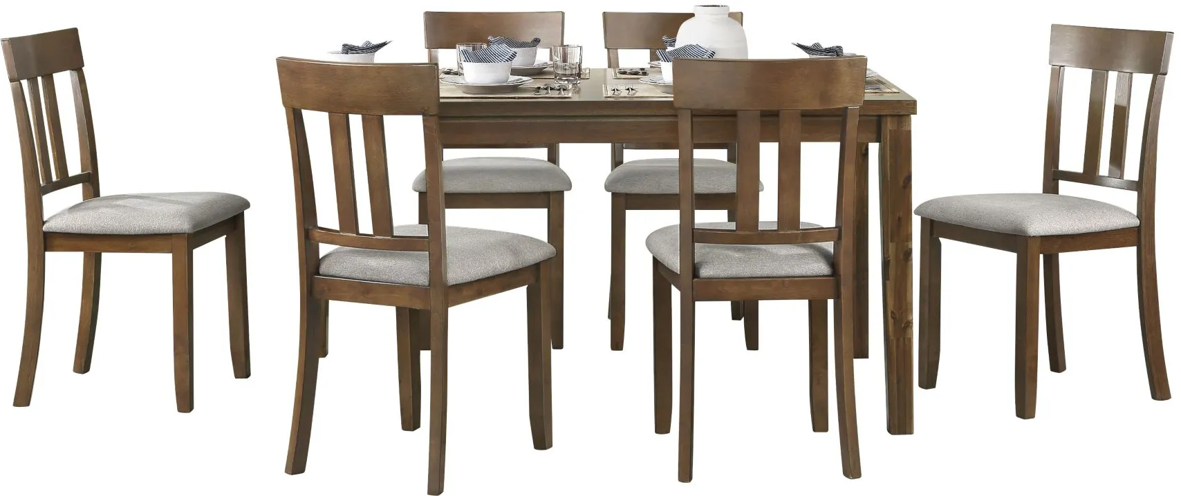 Tigard 7 Piece Dining Set in Cherry by Homelegance