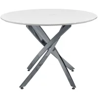 Macie 2-pc. Dining Table in Black;White;Chrome by Bellanest