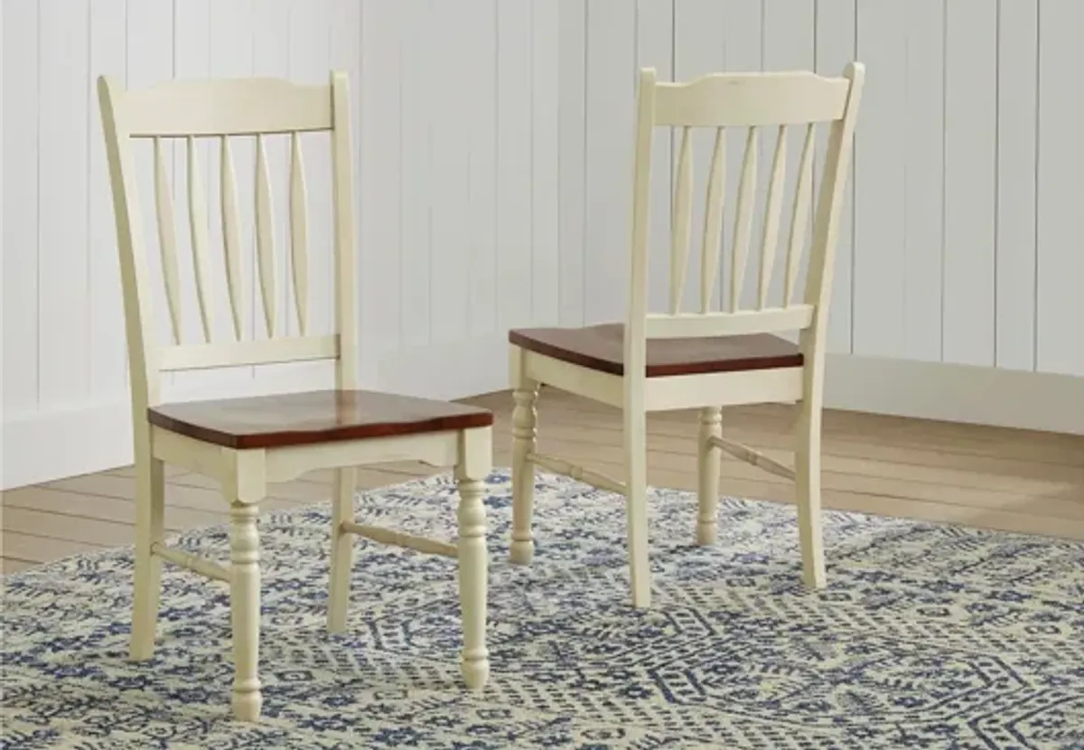 British Isles 7-pc. Oval Slatback Dining Set with Leaves