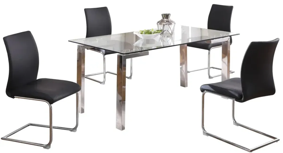 Cristina 5-pc. Glass Dining Set