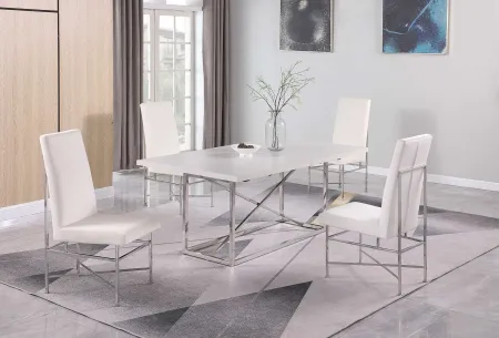 Kandell 5-pc. Dining Set in Gray by Chintaly Imports