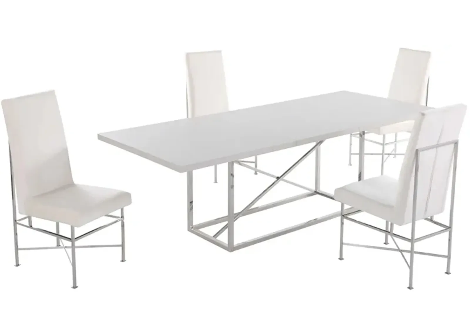 Kandell 5-pc. Dining Set in Gray by Chintaly Imports