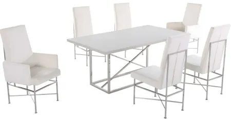 Kandell 7-pc. Dining Set in Gray by Chintaly Imports