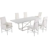 Kandell 7-pc. Dining Set in Gray by Chintaly Imports