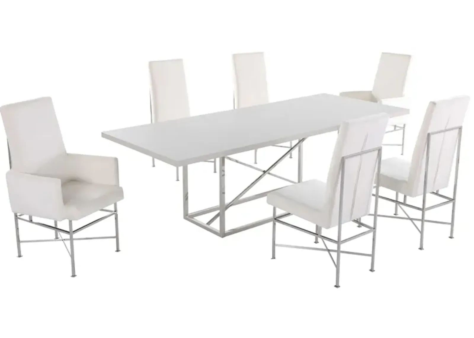 Kandell 7-pc. Dining Set in Gray by Chintaly Imports