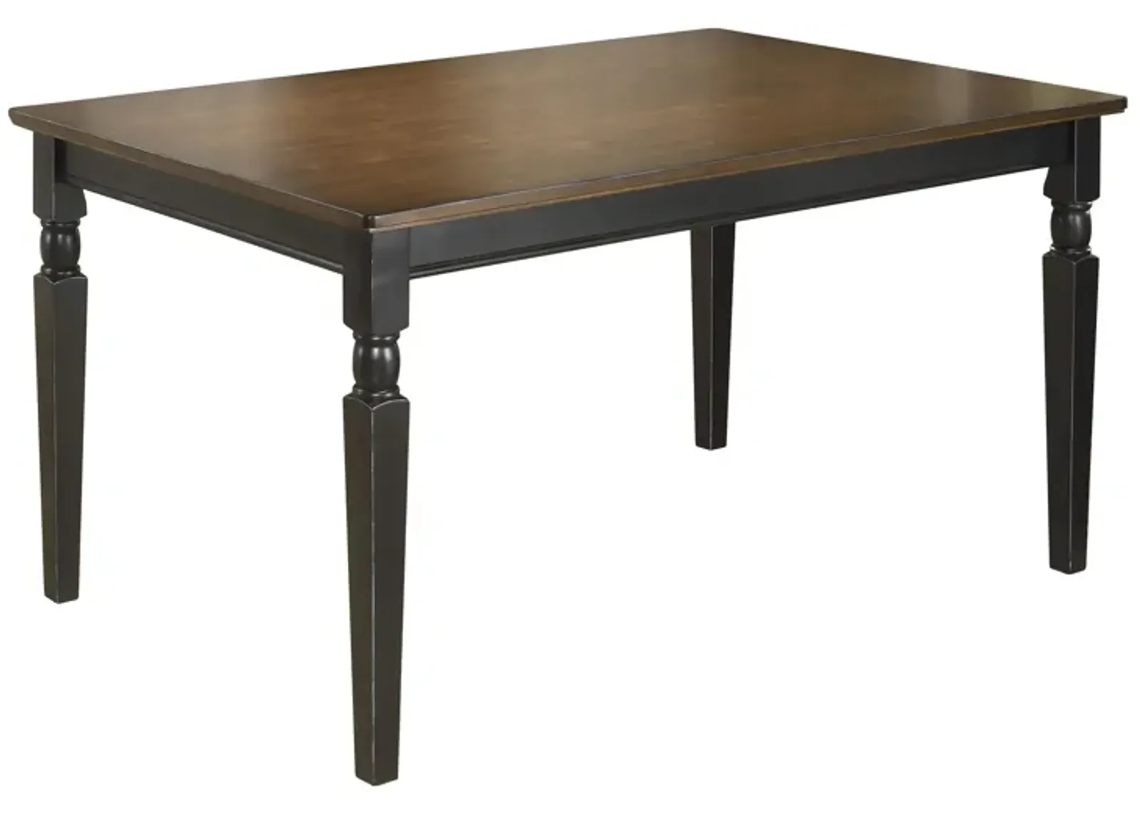 Owingsville Dining Table in Black/Brown by Ashley Furniture