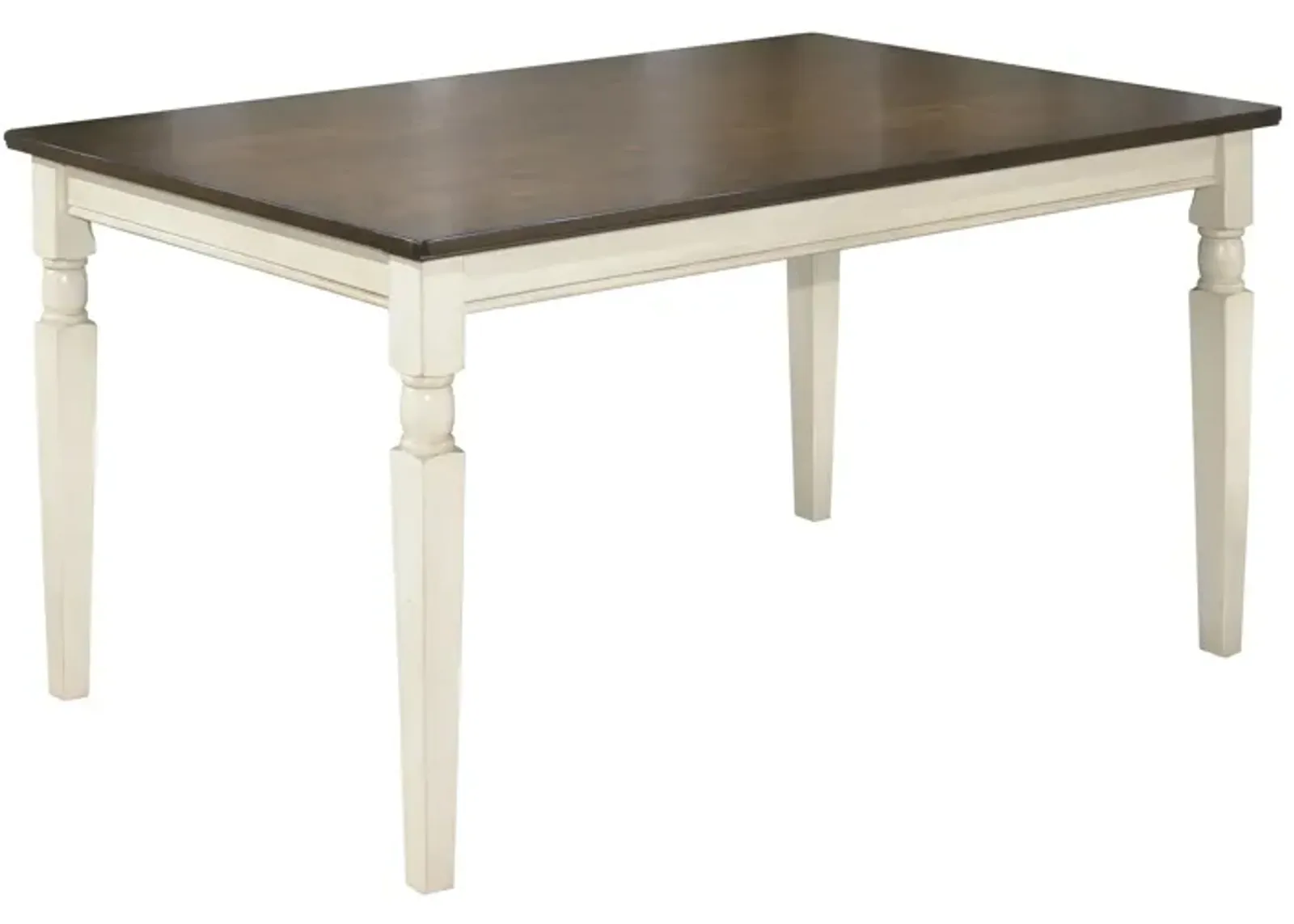 Leland Dining Table in Brown/Cottage White by Ashley Furniture