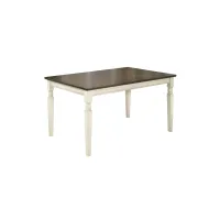 Leland Dining Table in Brown/Cottage White by Ashley Furniture