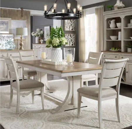 Farmhouse Reimagined 5-pc. Dining Set in White by Liberty Furniture