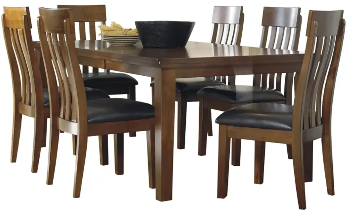 Fowler 7-pc. Dining Set in Medium Brown by Ashley Furniture