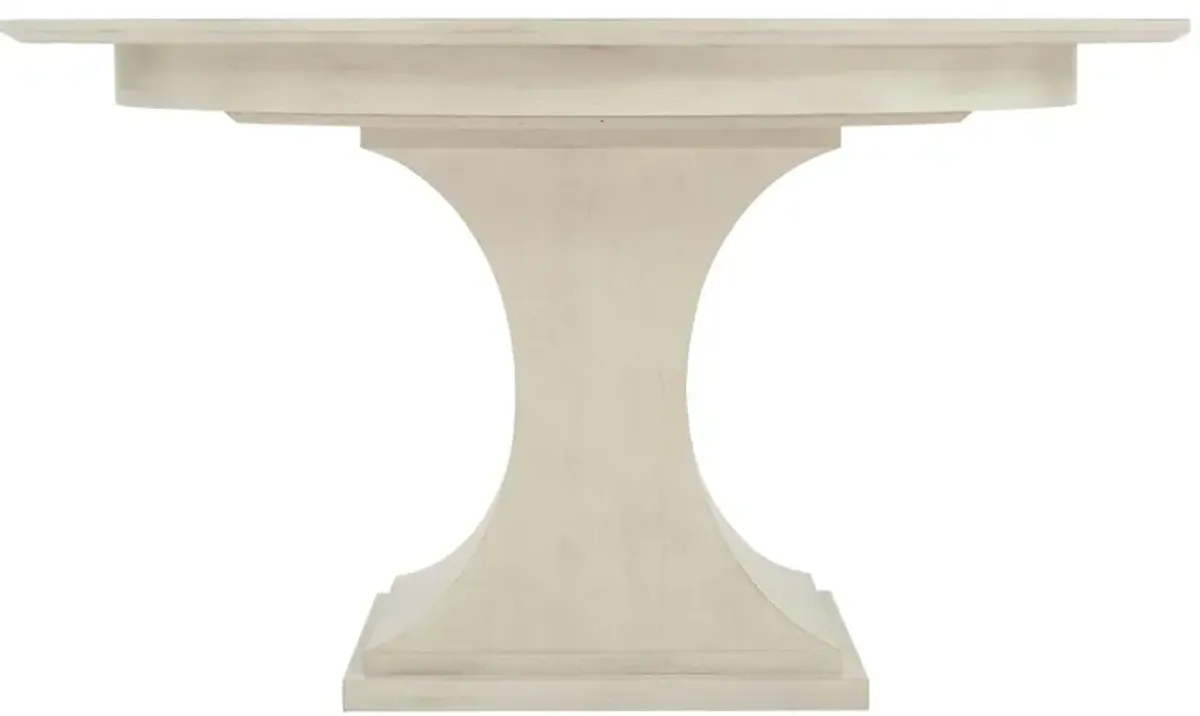 East Hampton Round Dining Table in Cerused Linen by Bernhardt