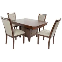 Manchester 5-pc. Dining Set in Warm Brown by Jofran