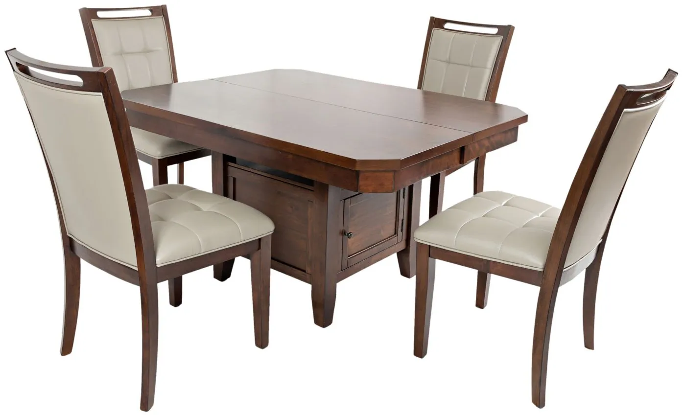Manchester 5-pc. Dining Set in Warm Brown by Jofran