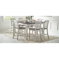 Mount Vernon 7-pc. Counter-Height Dining Set in Puddy/Cocoa by Jofran