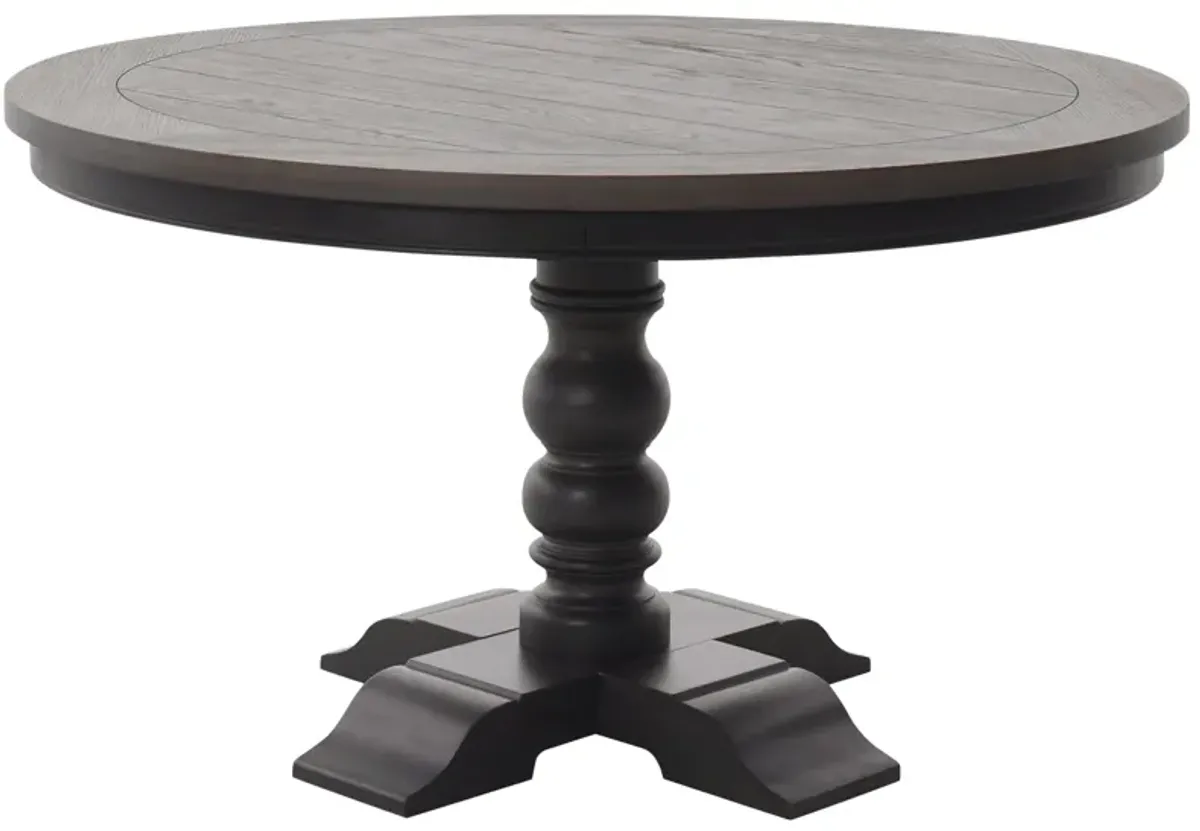 Percy Round Dining Table in Vineyard Black by Davis Intl.