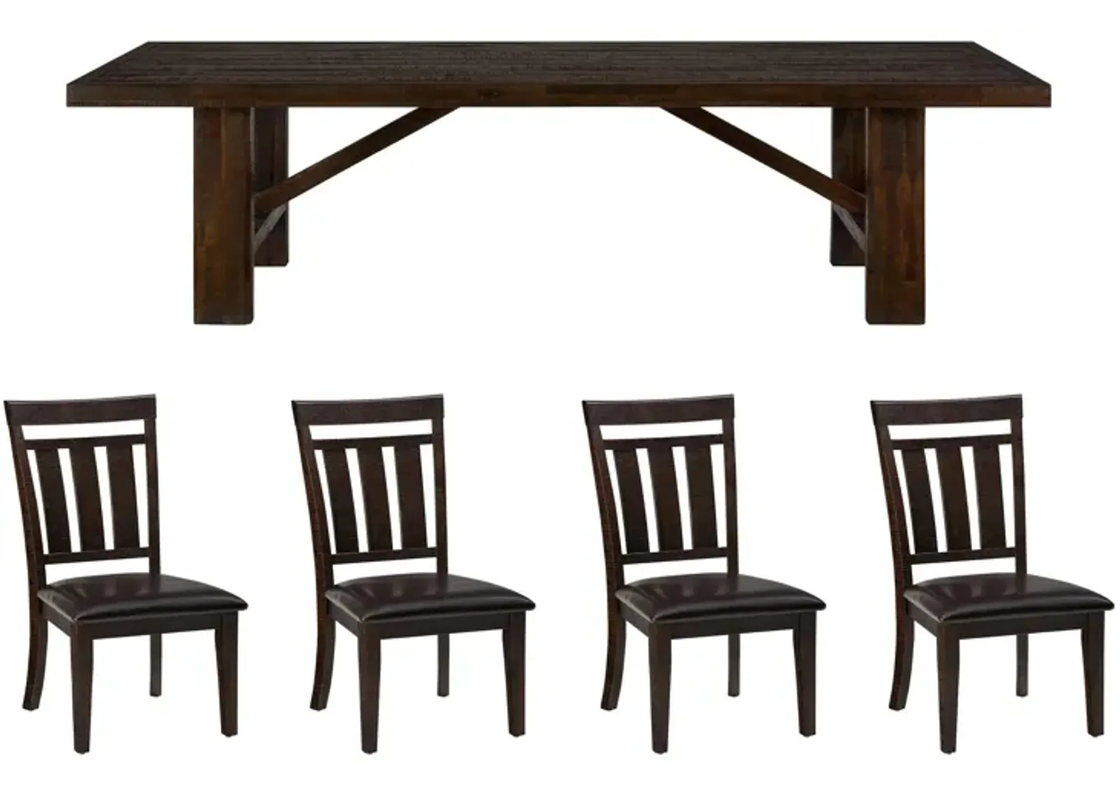 Kona Grove 5-pc. Dining Set in Deep Chocolate by Jofran