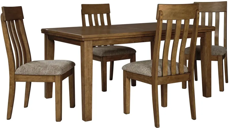 Beckenham 5pc. Dining Set in Light Brown by Ashley Furniture