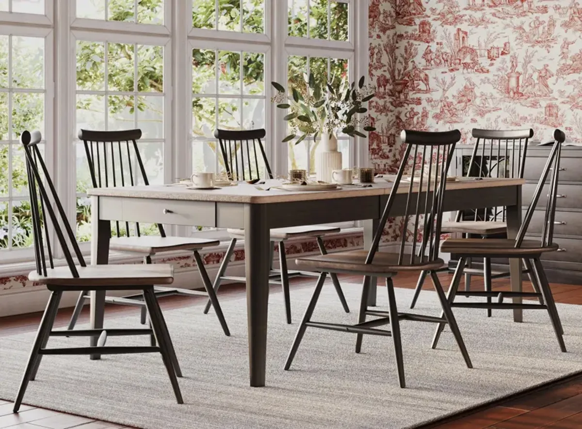 Highgrove 7-pc. Dining Set in Black and Woodtone by Liberty Furniture