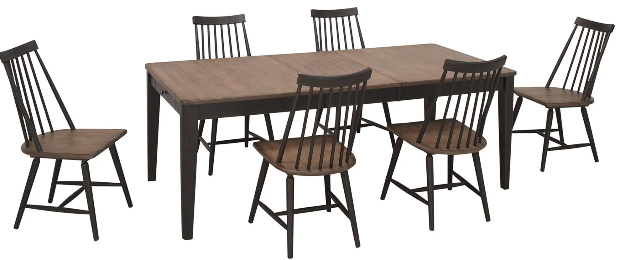 Highgrove 7-pc. Dining Set in Black and Woodtone by Liberty Furniture