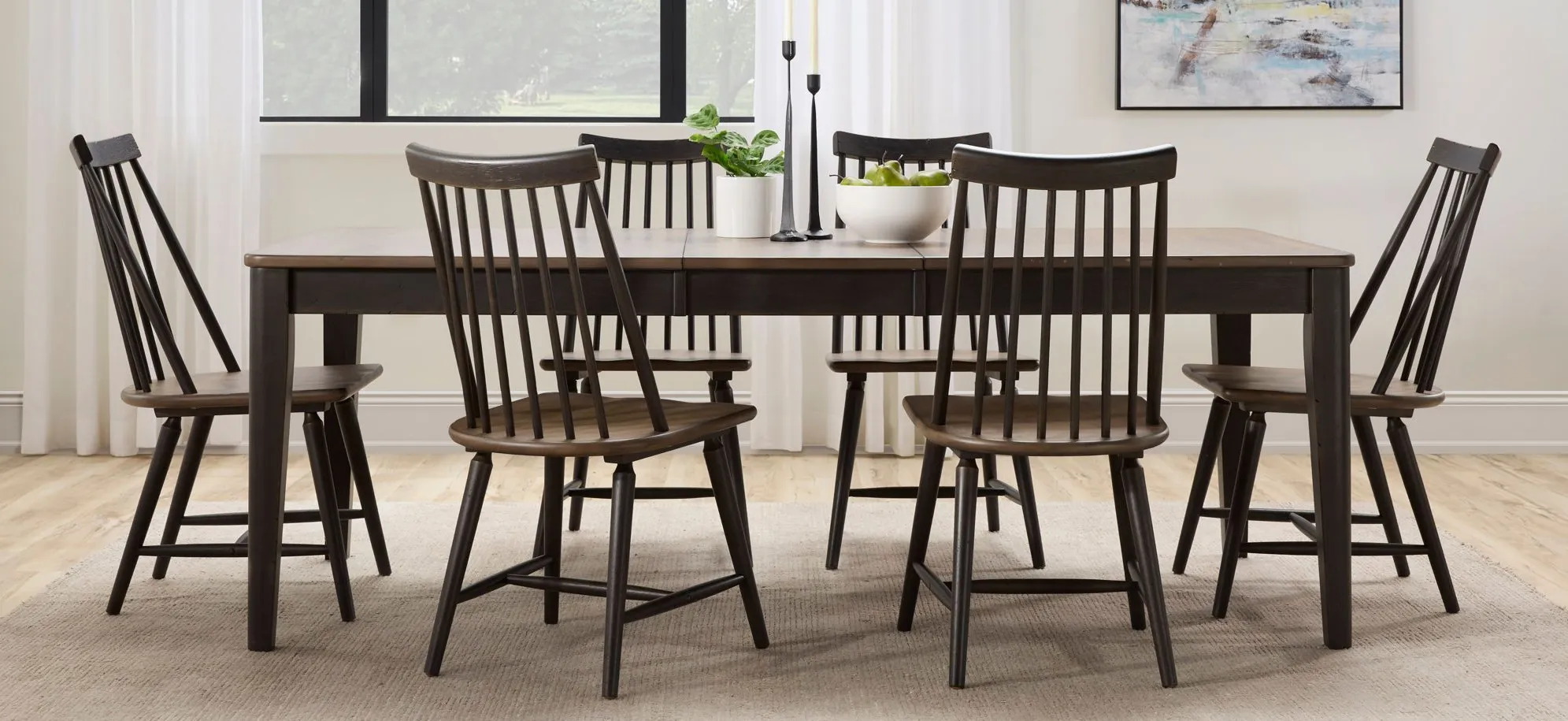 Highgrove 7-pc. Dining Set in Black and Woodtone by Liberty Furniture