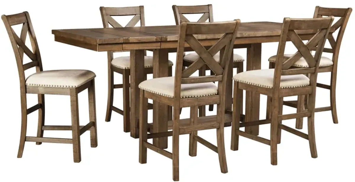 Montana 7-pc. Counter-Height Dining Set w/ Leaves