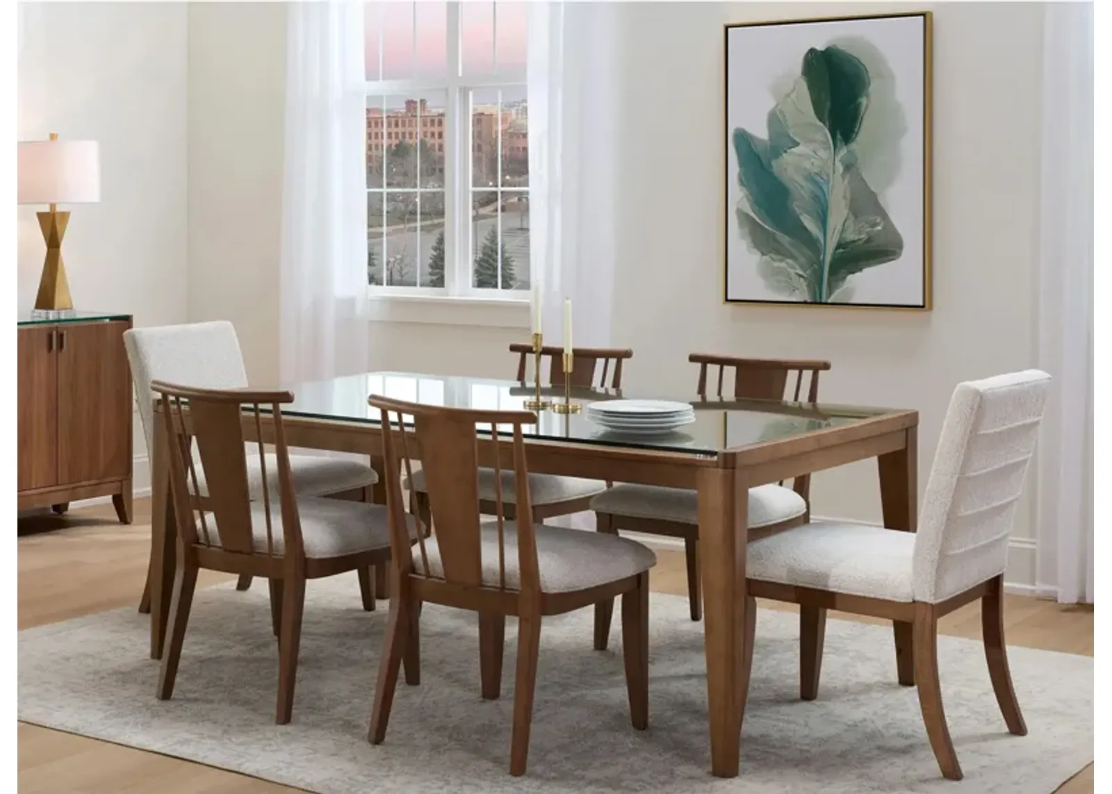 Kerrigan 7-pc. Dining Set in Walnut by Davis Intl.