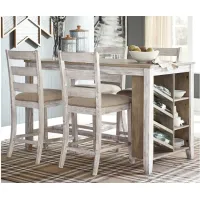 Jonette 5pc. Dining Set w/Upholstered Barstool in Two-Tone by Ashley Furniture