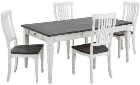 Shelby 5-pc. Dining Set in White / Gray by Liberty Furniture