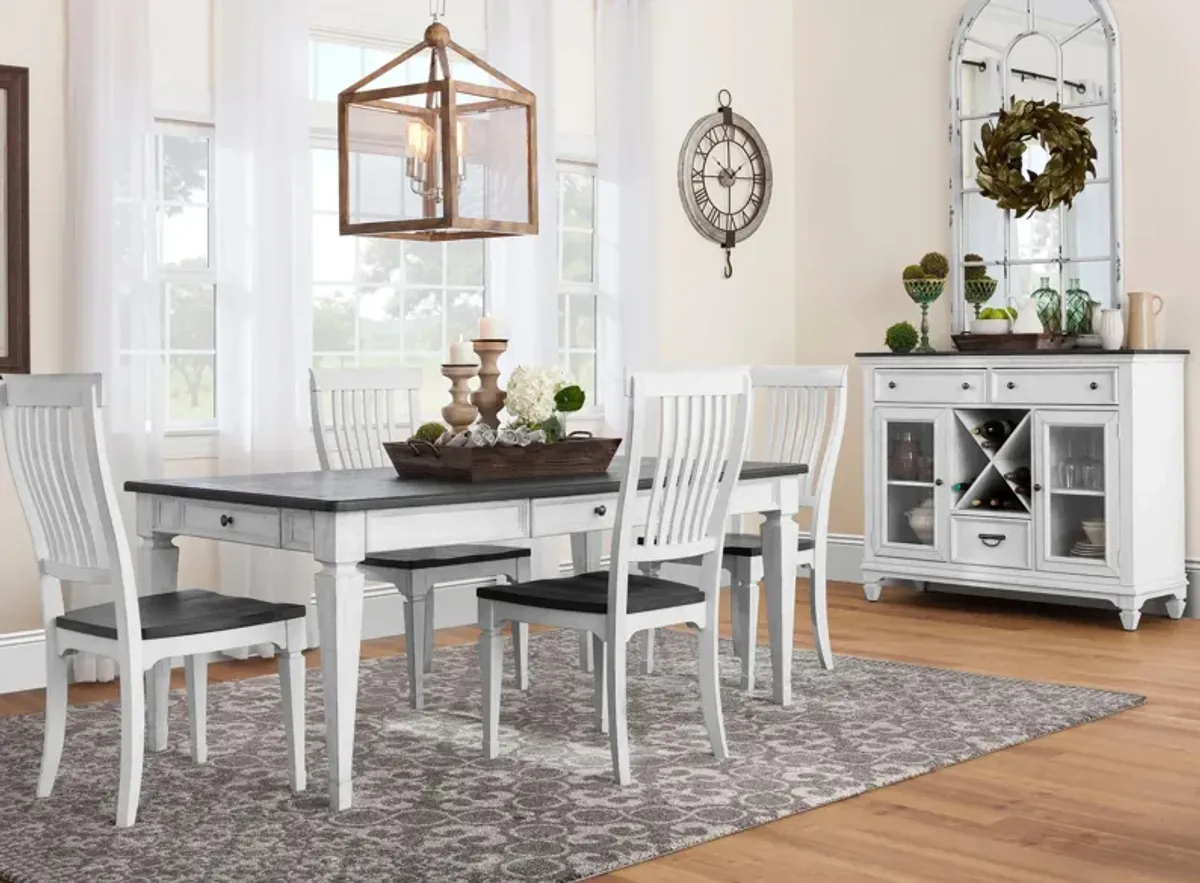 Shelby 5-pc. Dining Set in White / Gray by Liberty Furniture