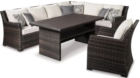 Easy Isle Outdoor 5-pc. Set in Brown by Ashley Furniture