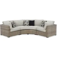 Calworth 3-pc. Outdoor Sectional in Brown by Ashley Furniture