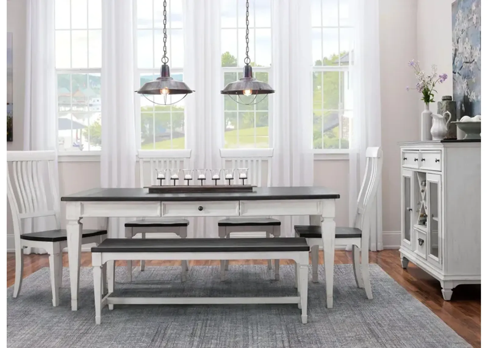 Shelby Collection in White / Gray by Liberty Furniture