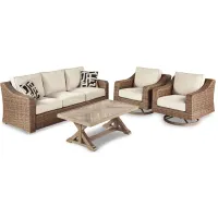 Beachcroft Outdoor Set -4pc. in Brown by Ashley Furniture